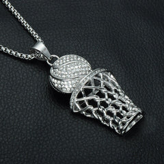 Hip Hop Basketball Pendant Necklace Jersey One