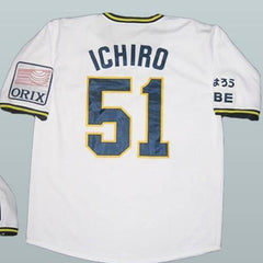 Ichiro Suzuki Japan Blue Wave Baseball jersey Jersey One