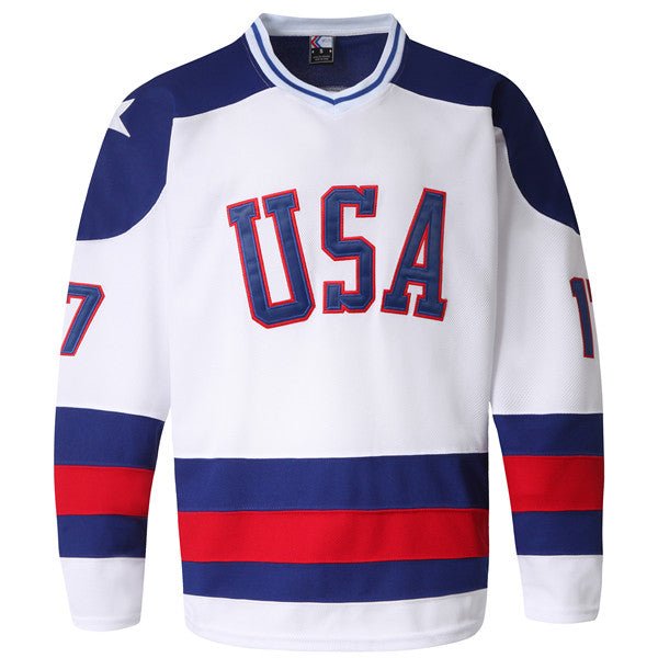1980 olympic Jack O'Callahan usa men's hockey jersey front
