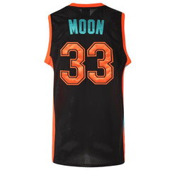 Jackie Moon #33 Flint Tropics Black Basketball Jersey - Back View