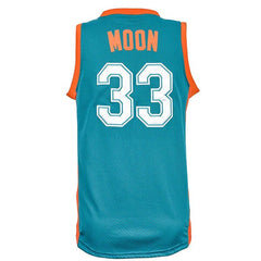 Jackie Moon #33 Flint Tropics Green Basketball Jersey - Back View with Stitched Name and Numbers