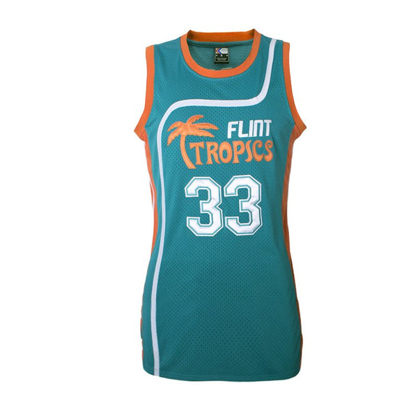 Jackie Moon #33 Flint Tropics Basketball Jersey Dress Jersey One