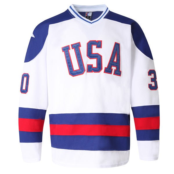 1980 olympic Jim Craig usa men&#39;s hockey jersey front
