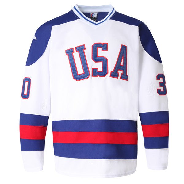 1980 olympic Jim Craig usa men's hockey jersey front