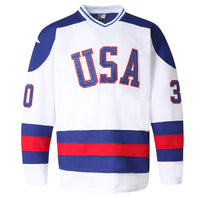 1980 olympic Jim Craig usa men's hockey jersey front thumbnail