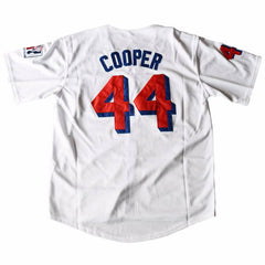 Joe Cooper #44 Milwaukee Beers Jersey - Back View with Stitched Name and Numbers