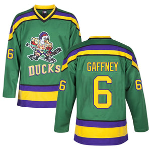 Julie Gaffney 6 Mighty Ducks Movie Ice Hockey Jersey JERSEY ONE