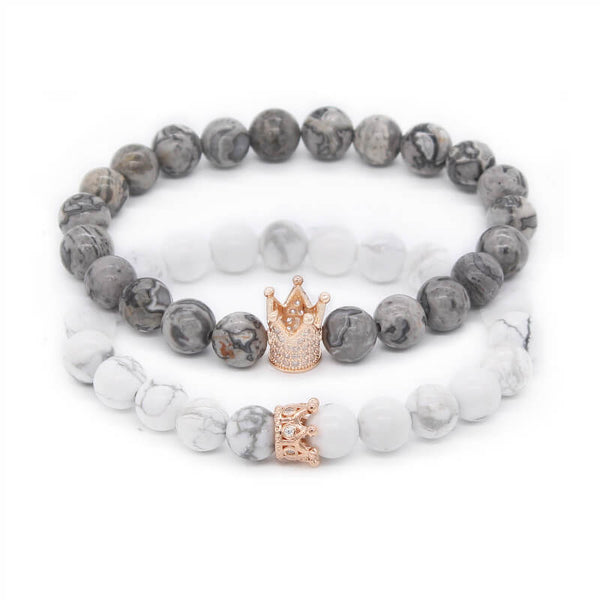 King &amp; Queen Bracelet - Gift for Valentine&#39;s Day Jersey One