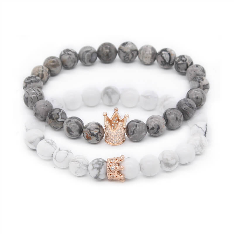 King &amp; Queen Bracelet - Gift for Valentine's Day Jersey One