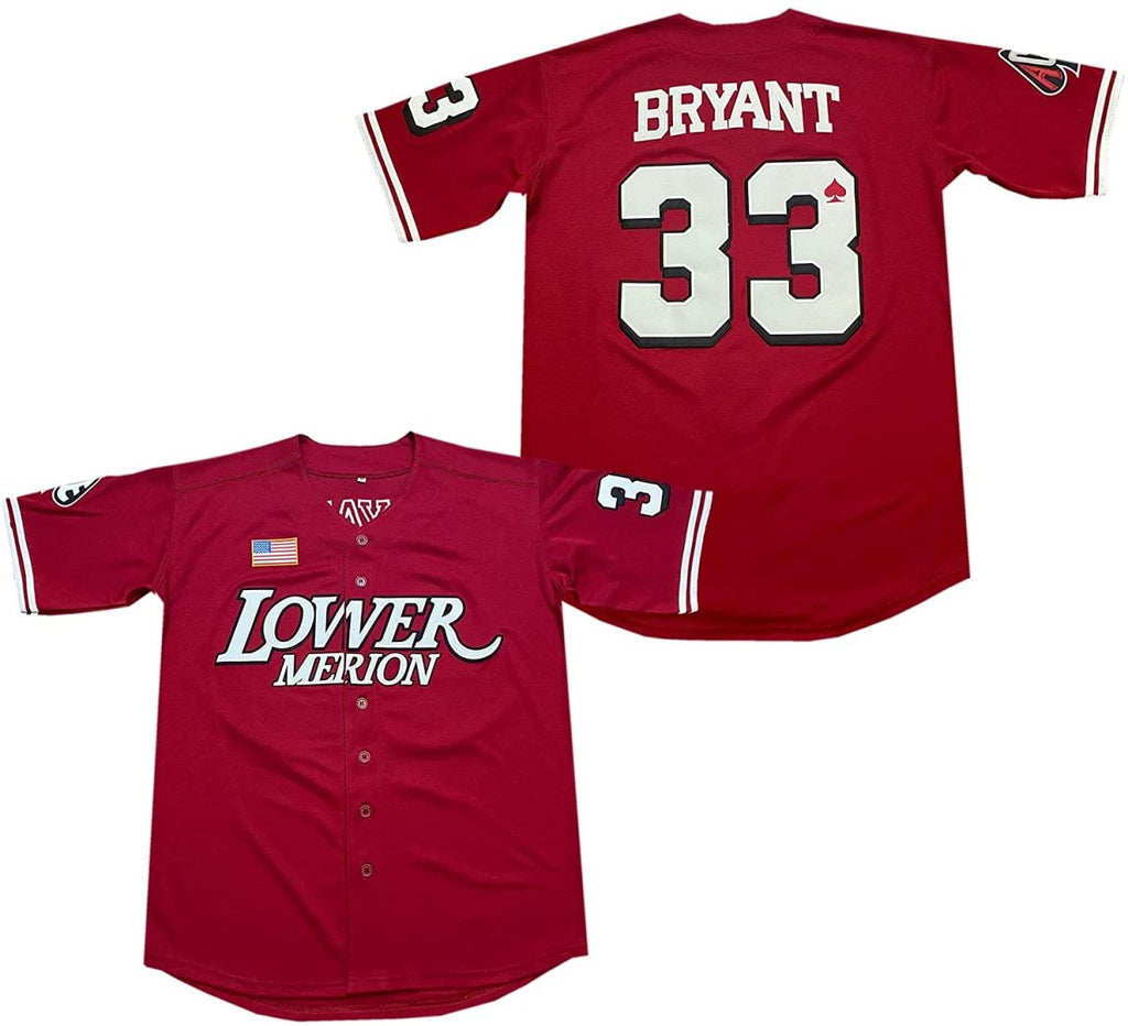 Kobe Bryant #33 Lower Merion Baseball Jersey Jersey One