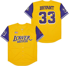 Kobe Bryant #33 Lower Merion Baseball Jersey Jersey One