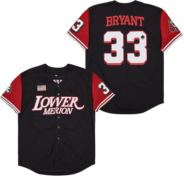 Kobe Bryant #33 Lower Merion Baseball Jersey Jersey One