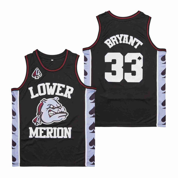 Kobe Bryant Lower Merion High School #33 Authentic Embroidered