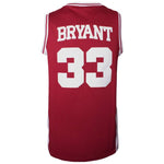 Kobe Bryant maroon lower merion high school jersey back thumbnail