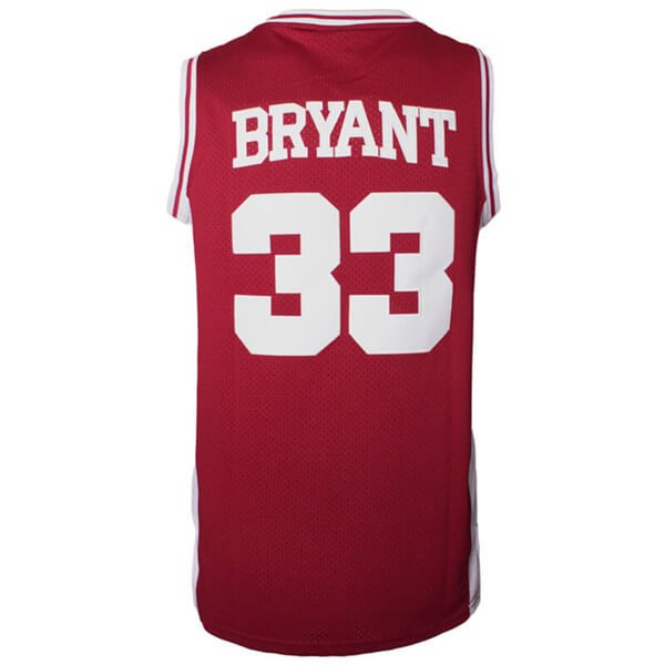 Kobe Bryant maroon lower merion high school jersey back