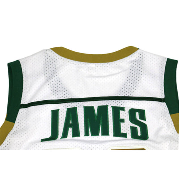 lebron james high school jersey green