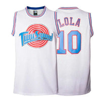 original Lola Bunny tune squad white basketball jersey for men and women thumbnail