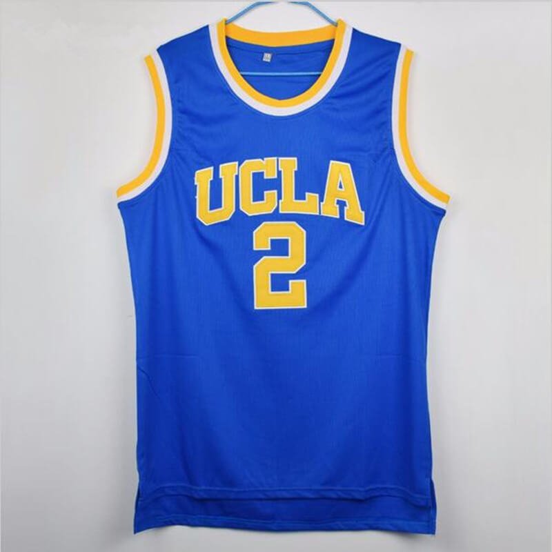men's Lonzo Ball UCLA Bruins College Throwback Basketball Jersey blue - front view