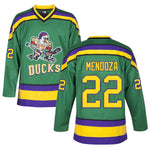 Luis Mendoza 22 Mighty Ducks Movie Ice Hockey Jersey JERSEY ONE thumbnail