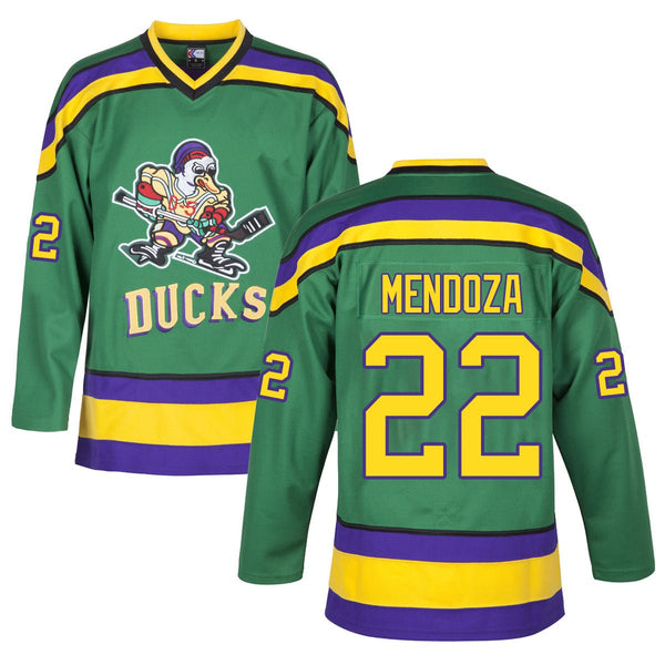 Luis Mendoza 22 Mighty Ducks Movie Ice Hockey Jersey JERSEY ONE