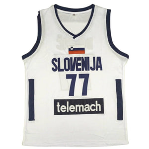 Luka Doncic Slovenia Euroleague #77 Jersey Basketball Jersey Jersey One