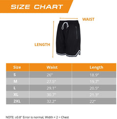 Men's Mesh Basketball Shorts with Zipper Pockets Jersey One