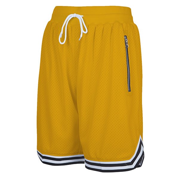 Men's Mesh Basketball Shorts with Zipper Pockets Jersey One