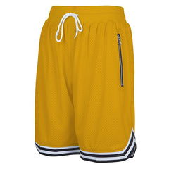 Men's Mesh Basketball Shorts with Zipper Pockets Jersey One