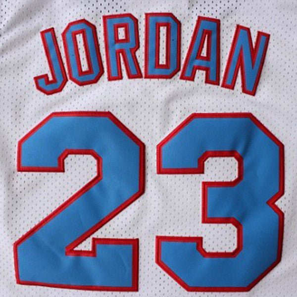 Michael Jordan tune squad jersey back detail