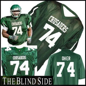 Michael Oher 74 the Blind Side Football Movie Jersey