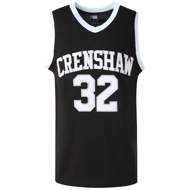 Monica Wright #32 Black Crenshaw High School Basketball Jersey - Front View