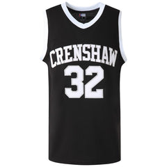 Monica Wright #32 Black Crenshaw High School Basketball Jersey - Front View