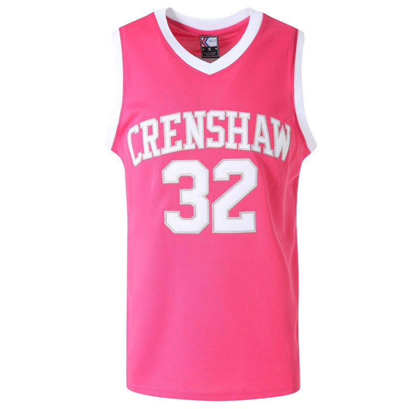 Monica Wright #32 Pink Crenshaw Basketball Jersey for Women - Front View