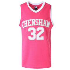 Monica Wright #32 Pink Crenshaw Basketball Jersey for Women - Front View