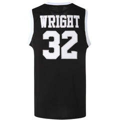 Monica Wright #32 Black Love and Basketball Jersey - Back View with Nameplate