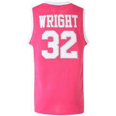 Monica Wright #32 Pink Love and Basketball Movie Jersey - Back View