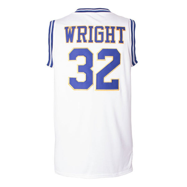monica wright 32 white love and basketball jersey back