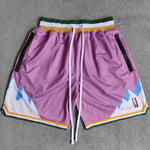 Mountain Printed Streetwear Basketball Shorts with Zipper Pockets Jersey One thumbnail