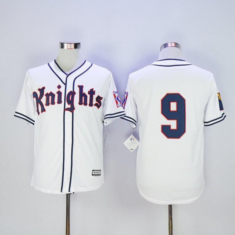 New York Knights 9 Hobbs Baseball Jersey Jersey One
