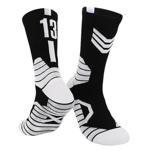 No.13 BLKN Compression Basketball Socks