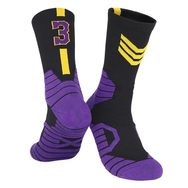 No.3 LA Compression Basketball Socks Jersey One