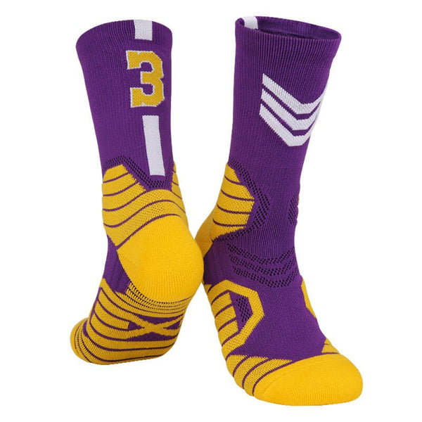No.3 LA Compression Basketball Socks Jersey One