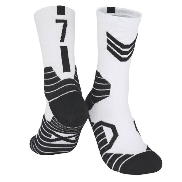 No.7 BLKN Compression Basketball Socks Jersey One