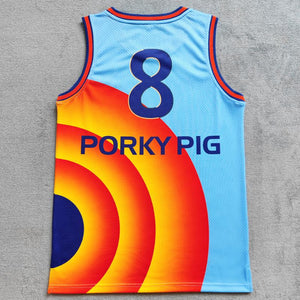 Porky Pig 8 Space Jam 2 Tune Squad Jersey