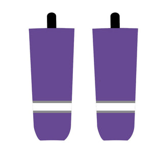 Purple White Ice Hockey Socks