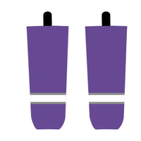 Purple White Ice Hockey Socks Jersey One thumbnail