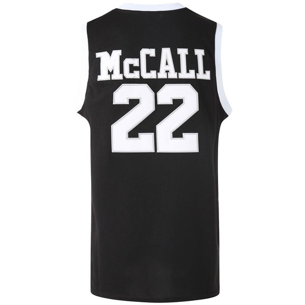 black men&#39;s quincy mccall love and basketball  jersey back