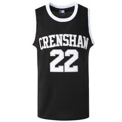 Quincy McCall #22 Crenshaw High School Black Basketball Jersey - Front View