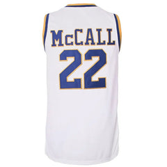 Quincy McCall #22 Crenshaw High School White Jersey - Back View Stitched