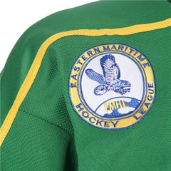 Detailed View of Stitched Captain Patch on Left Chest of Ross Rhea Jersey